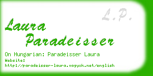 laura paradeisser business card